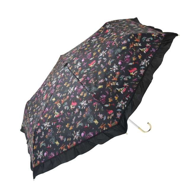 JDS - 2026 Alice in Wonderland 75th Anniversary x Alice in Wonderland Folding Umbrella, Suitable for Both Sunny and Rainy Days, Comes with a Pouch and Charm (Release Date: Jun 16, 2026)