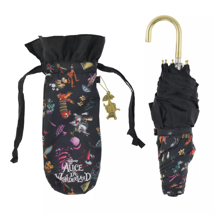 JDS - 2026 Alice in Wonderland 75th Anniversary x Alice in Wonderland Folding Umbrella, Suitable for Both Sunny and Rainy Days, Comes with a Pouch and Charm (Release Date: Jun 16, 2026)
