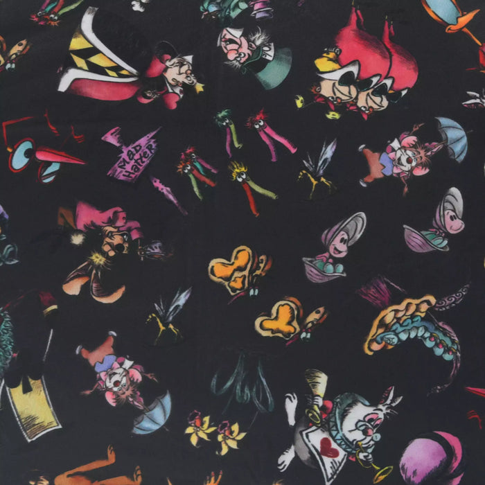 JDS - 2026 Alice in Wonderland 75th Anniversary x Alice in Wonderland Folding Umbrella, Suitable for Both Sunny and Rainy Days, Comes with a Pouch and Charm (Release Date: Jun 16, 2026)