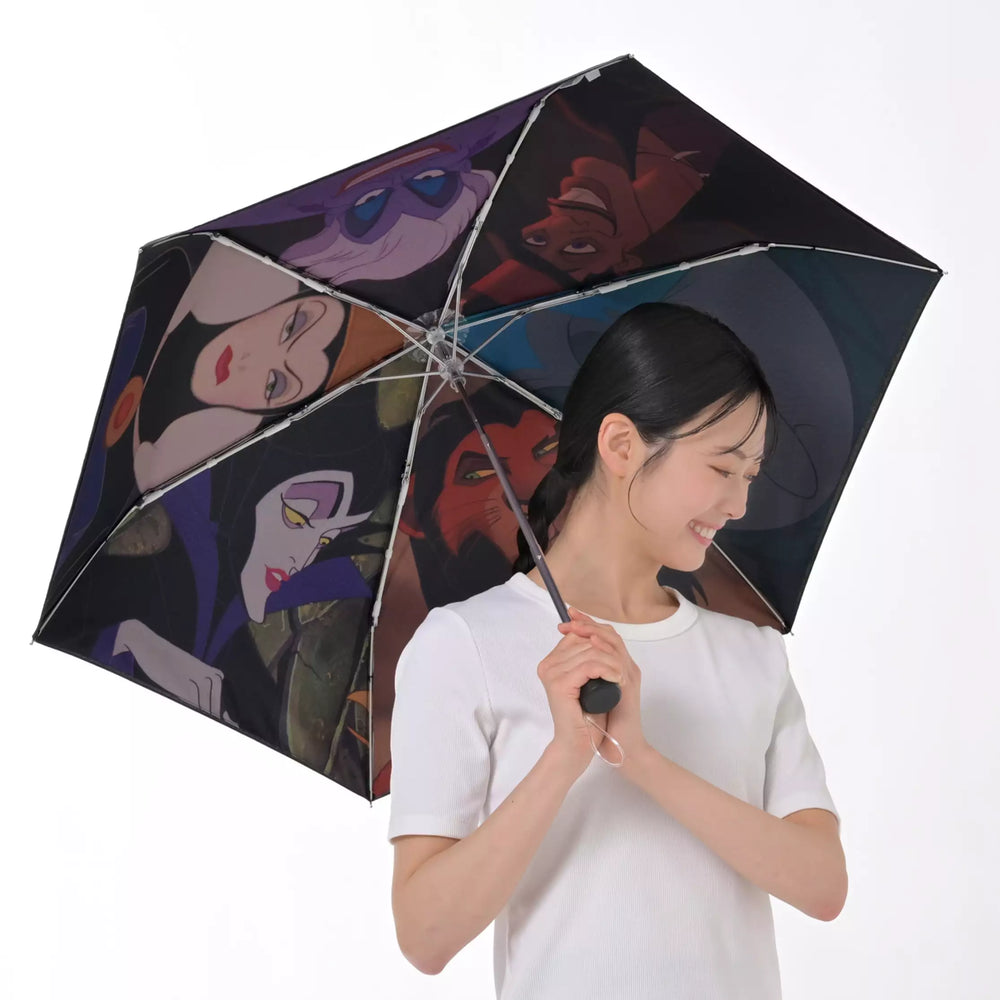 JDS - 2026 SHINY DAY x Disney Villains Folding Umbrella, Suitable for Both Sunny and Rainy Days, Comes with a Pouch