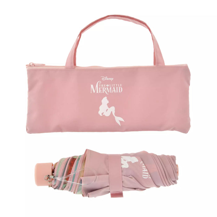 JDS - 2026 SHINY DAY x Ariel, Flounder, and Sebastian Folding Umbrella, Suitable for both sunny and rainy days, with pouch included