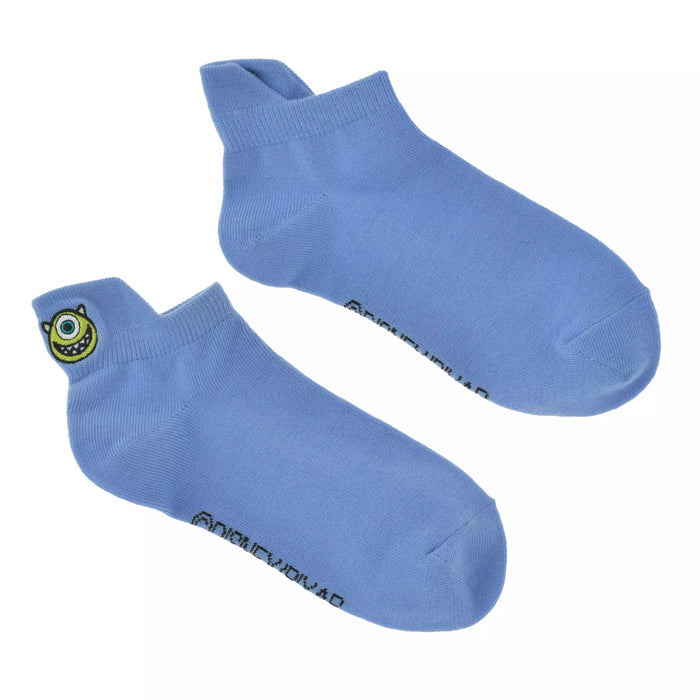 JDS - 2026 Mike & Sully Ankle Socks, Pop-Out Face Embroidery, Asymmetrical, Sizes 23-25