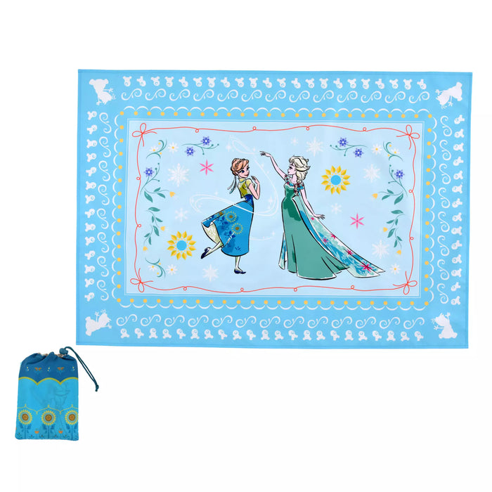 JDS - 2026 Frozen Fever Collection x Anna & Elsa Picnic Blanket with Pouch (Release Date: Apr 14, 2026)