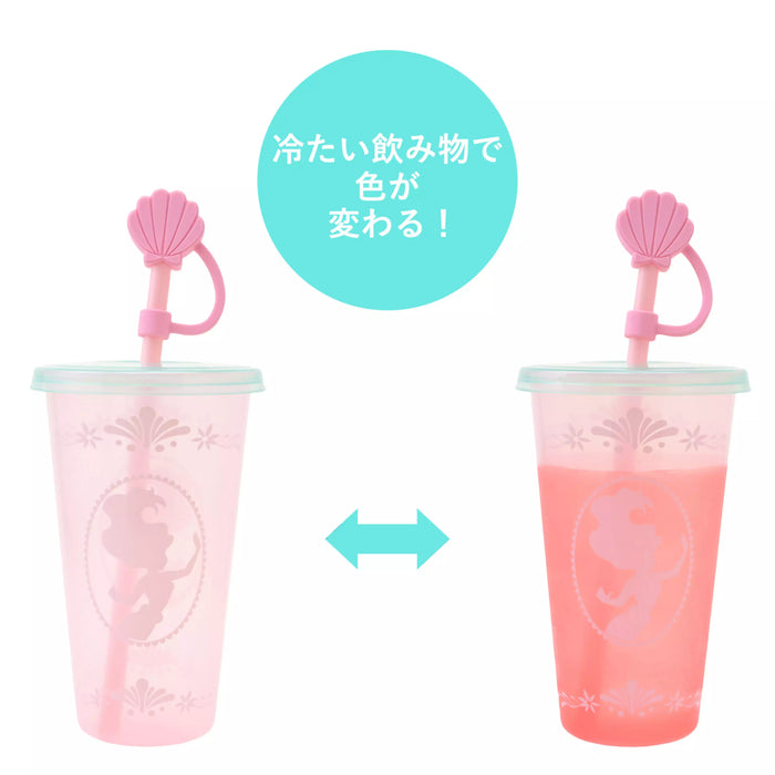JDS - 2026 Princess Silhouette Drinkware x Ariel Tumbler, Color-Changing, with Straw Cap