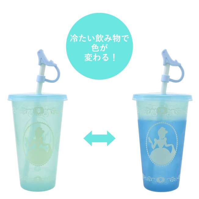 JDS - 2026 Princess Silhouette Drinkware x Cinderella Tumbler, Color-Changing, with Straw Cap