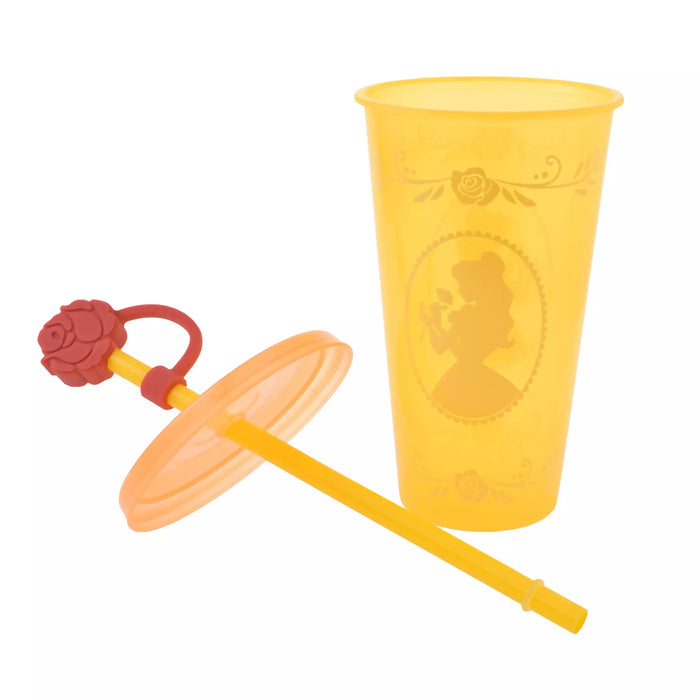 JDS - 2026 Princess Silhouette Drinkware x Belle Tumbler, Color-Changing, with Straw Cap