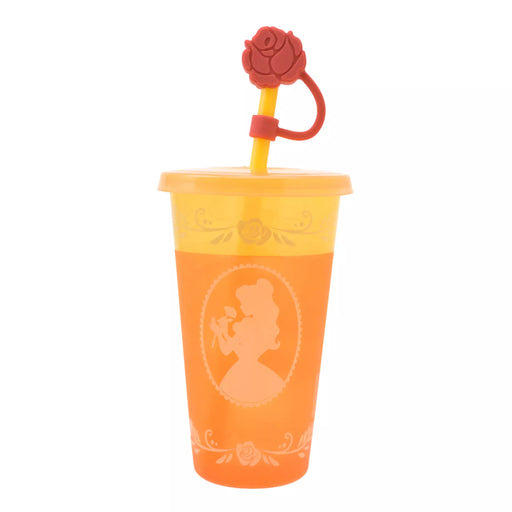 JDS - 2026 Princess Silhouette Drinkware x Belle Tumbler, Color-Changing, with Straw Cap