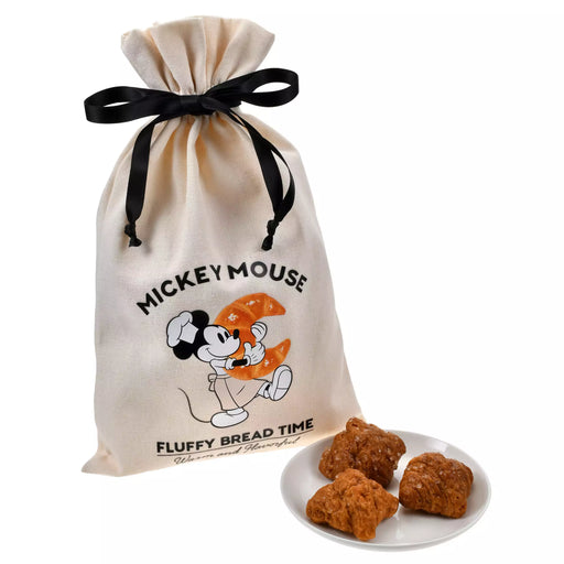 JDS - 2026 Mickey's Bakery Collection x Mickey Croissant Rusk in a Drawstring Pouch (Release Date: Mar 30, 2026)