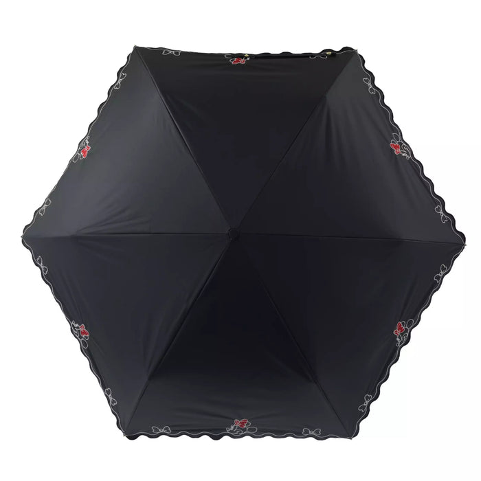 JDS - 2026 SHINY DAY x Minnie Folding Umbrella, Suitable for Both Sunny and Rainy Days, with Carabiner