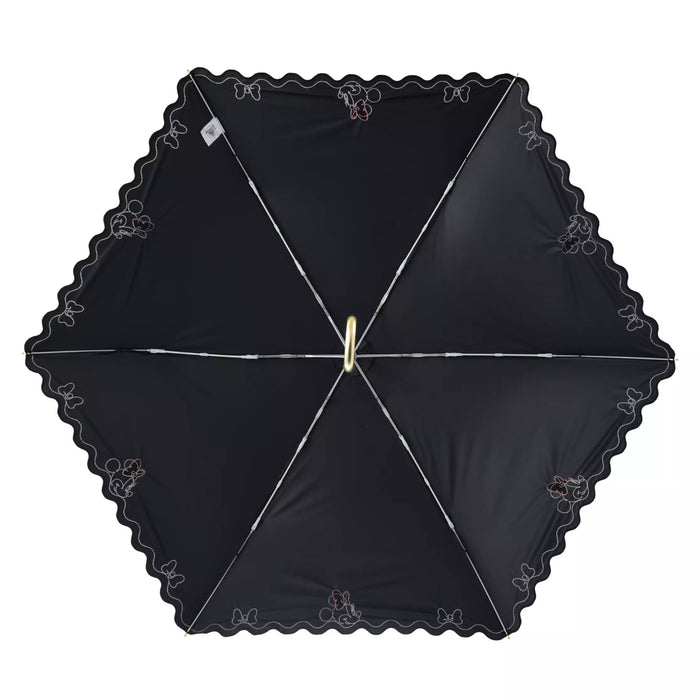 JDS - 2026 SHINY DAY x Minnie Folding Umbrella, Suitable for Both Sunny and Rainy Days, with Carabiner