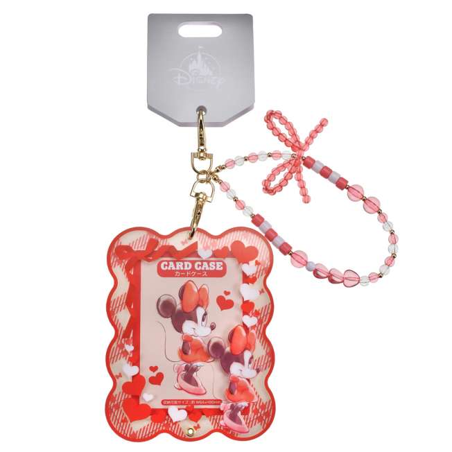 JDS - Heart-Pounding Minnie Mouse Card Holder with Bead Charm