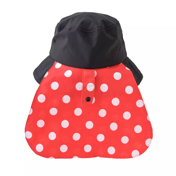 JDS - [Kids'] Minnie Kids' Hat/Cap, UV Cut, Ribbon, Polka Dot, Black, Size 54