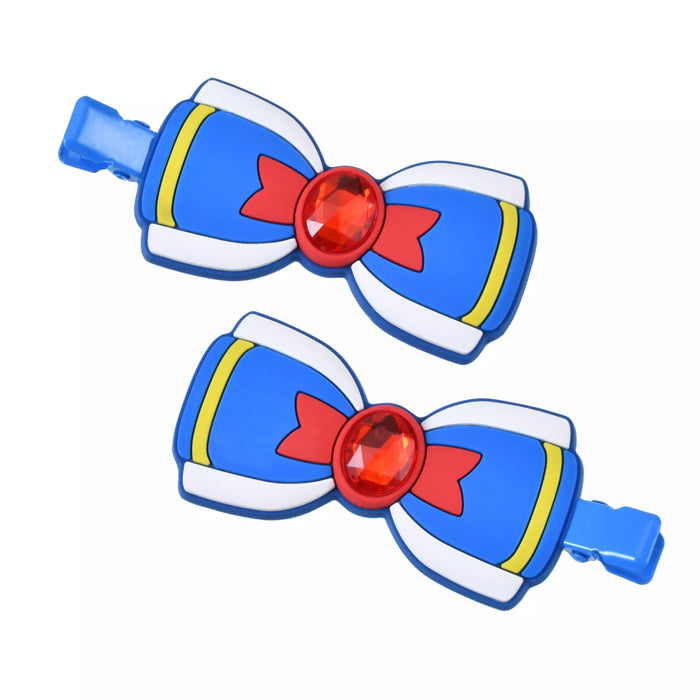 JDS - MAEGAMI Hair Zakka Donald Duck Hair Clip Set, Color Clips, Pearl Ribbon