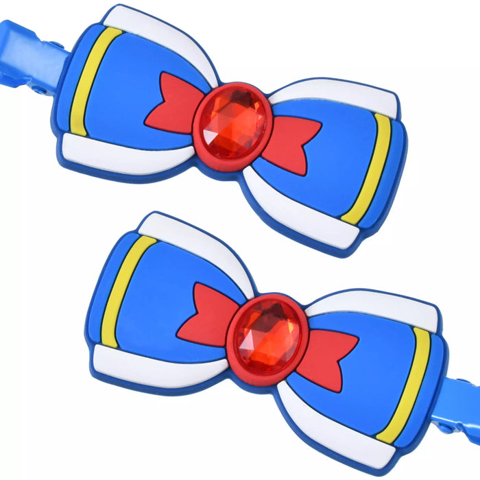 JDS - MAEGAMI Hair Zakka Donald Duck Hair Clip Set, Color Clips, Pearl Ribbon