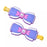 JDS - MAEGAMI Hair Zakka Daisy Duck Hair Clip Set, Color Clips, Pearl Ribbon