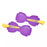 JDS - MAEGAMI Hair Zakka Daisy Duck Hair Clip Set, Color Clips, Pearl Ribbon