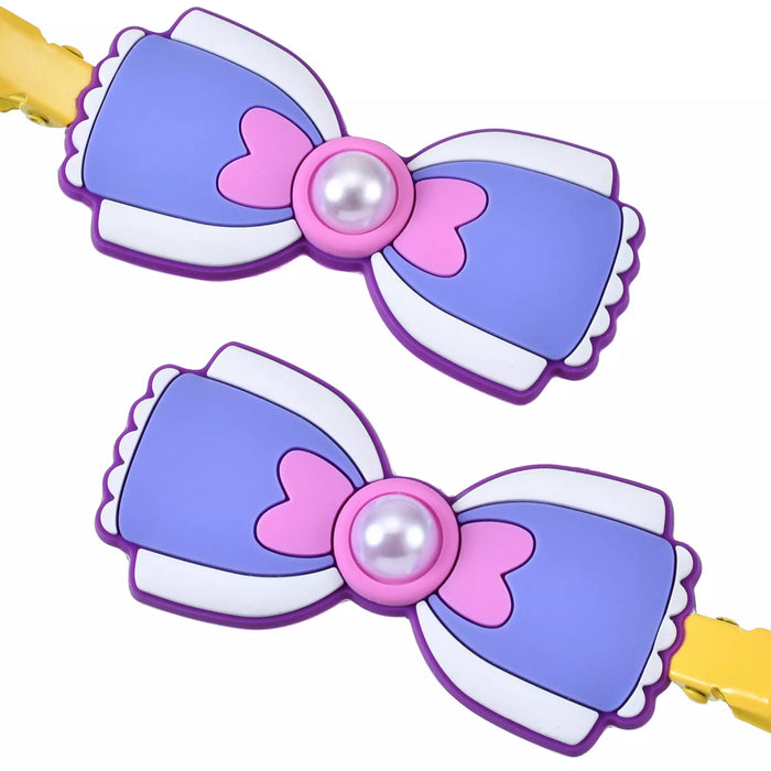 JDS - MAEGAMI Hair Zakka Daisy Duck Hair Clip Set, Color Clips, Pearl Ribbon