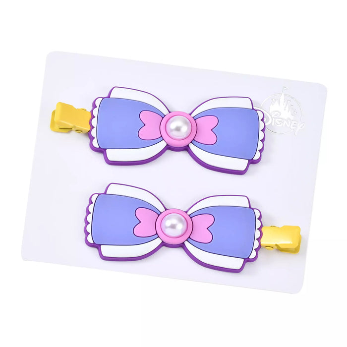JDS - MAEGAMI Hair Zakka Daisy Duck Hair Clip Set, Color Clips, Pearl Ribbon