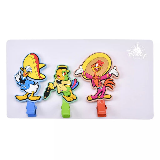 JDS - 2026 MAEGAMI Hair Zakka x Donald, Jose Carioca, Panchito Hair Clip Set - Color Clips - Three Knights