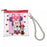 JDS - Minnie Mouse Flat Chain Pouch with Card Holder, Clear Grid Pattern