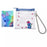 JDS - Stitch & Scrump Pouch, Flat, Chain Type, Card Holder, Clear Grid Pattern, Ribbon Stitch