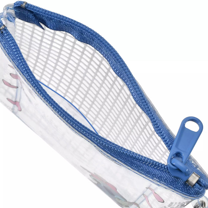 JDS - Stitch & Scrump Pouch, Flat, Chain Type, Card Holder, Clear Grid Pattern, Ribbon Stitch