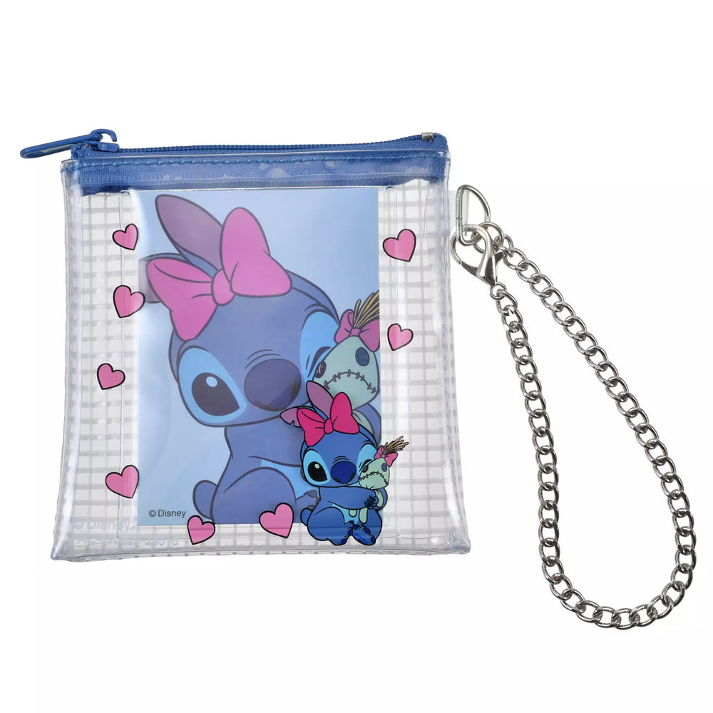 JDS - Stitch & Scrump Pouch, Flat, Chain Type, Card Holder, Clear Grid Pattern, Ribbon Stitch
