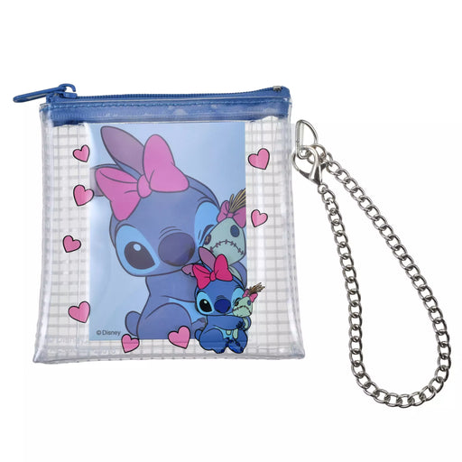 JDS - Stitch & Scrump Pouch, Flat, Chain Type, Card Holder, Clear Grid Pattern, Ribbon Stitch