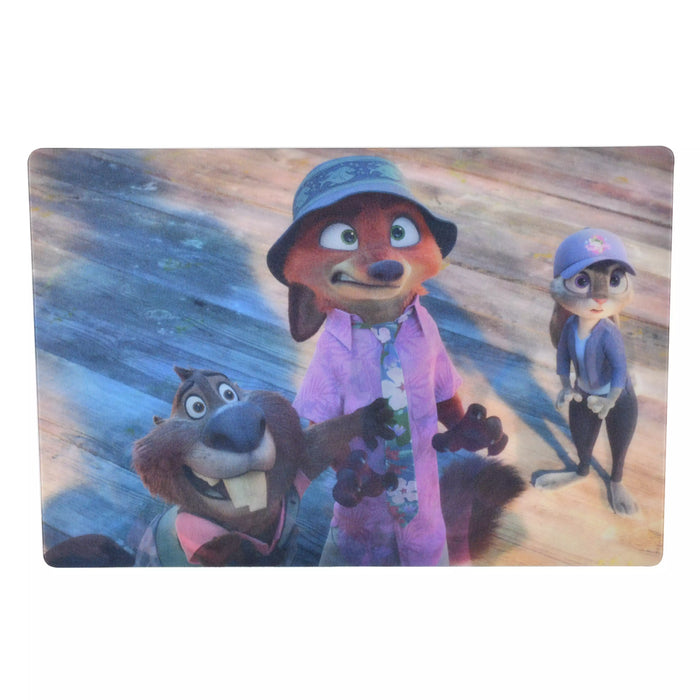 JDS - Zootopia 2 Lenticular x Nick Wilde, Judy Hopps, Nibbles Maplestick Marsh Market Postcards