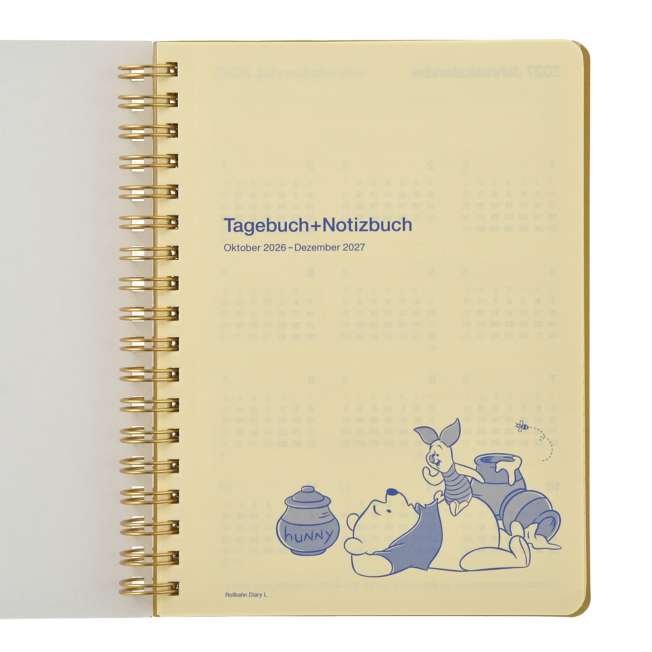 JDS - 2027 Calendar & Organizer x Pooh & Friends Rollbahn Diary L (Release Date: Aug 4, 2026)