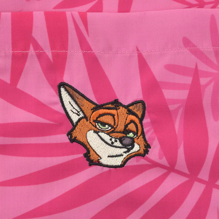 JDS - 2026 Zootopia 2 Tropical Collection x Nick Wilde Short-Sleeve Shirt with Tie, Pink for Adults (Release Date: Aug 3, 2026)