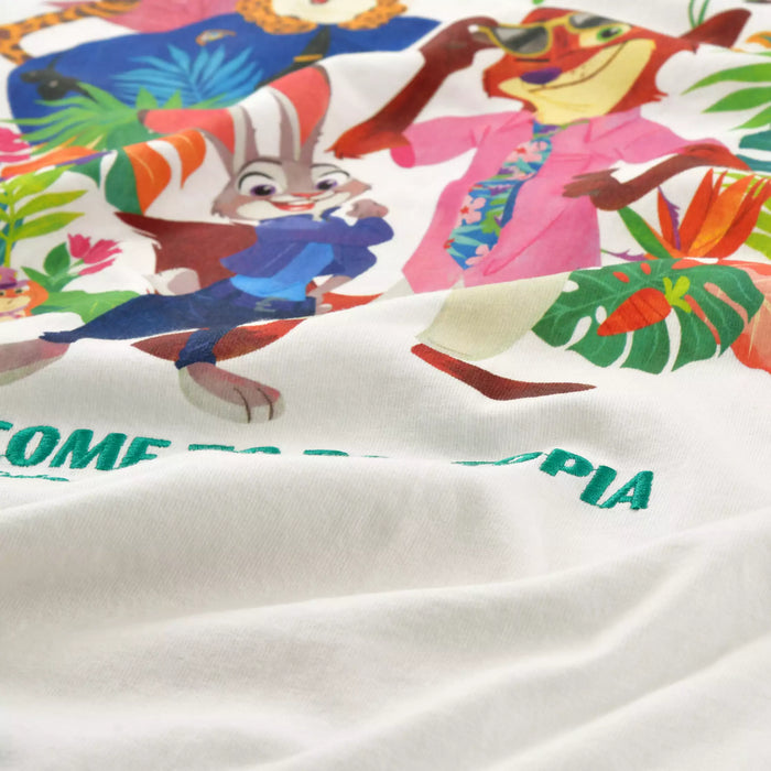 JDS - 2026 Zootopia 2 Tropical Collection x Short-Sleeve T-Shirt for Adults Color: White (Release Date: Aug 3, 2026)