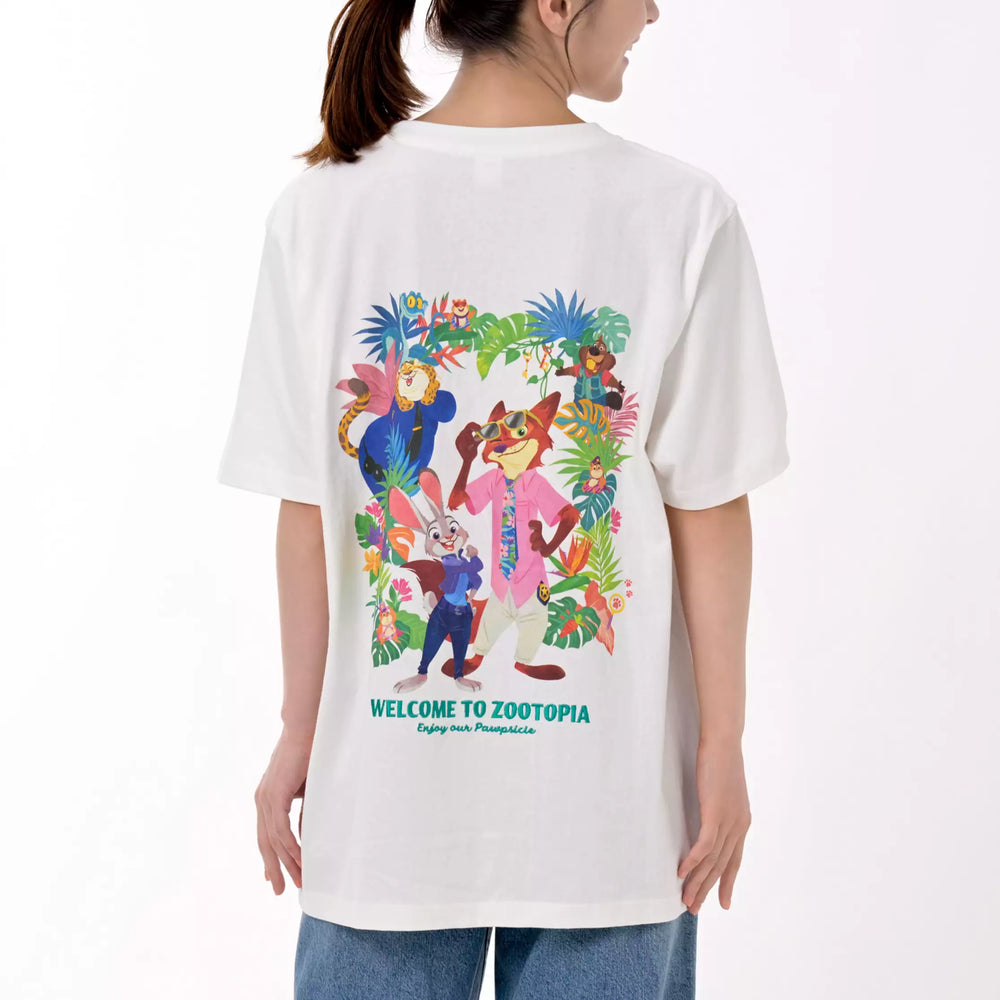JDS - 2026 Zootopia 2 Tropical Collection x Short-Sleeve T-Shirt for Adults Color: White (Release Date: Aug 3, 2026)