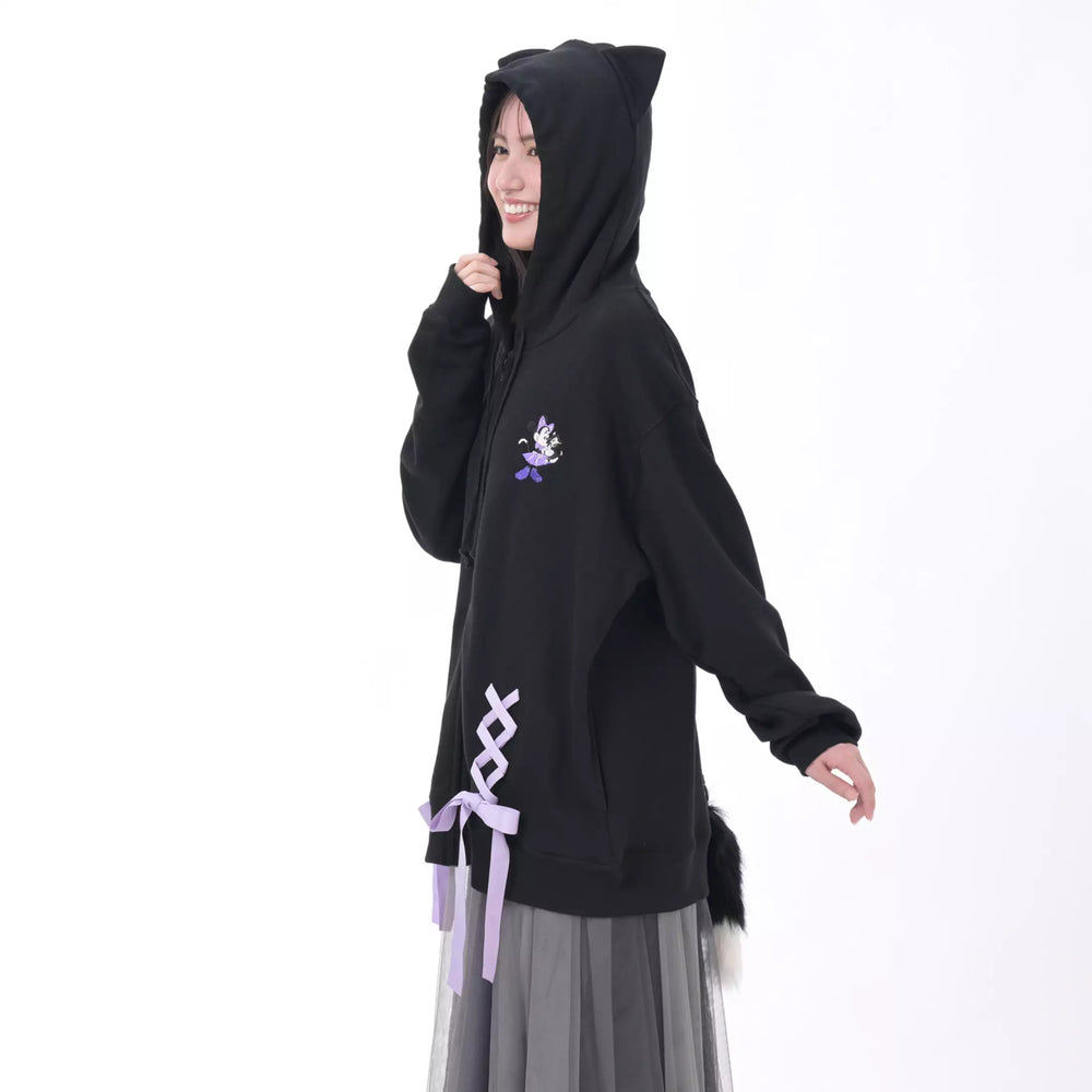 JDS - 2026 Cat Minnie and Figaro Collection x Minnie & Figaro Long-Sleeve Hoodie with Charm for Adults (Release Date: Sept 1, 2026)