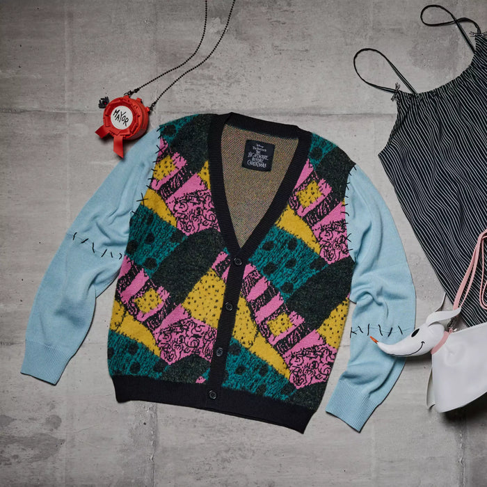 JDS - 2026 Tim Burton's Nightmare Before Christmas Fashion Collection x Sally Knit Pattern Long-Sleeve Cardigan for Adults (Release Date: Sep 7, 2026)