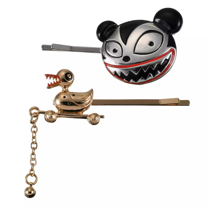 JDS - 2026 Tim Burton's Nightmare Before Christmas Collection x Vampire Teddy & Killer Duck "Metal Color" Hairpin Set (Release Date: Sep 7, 2026)