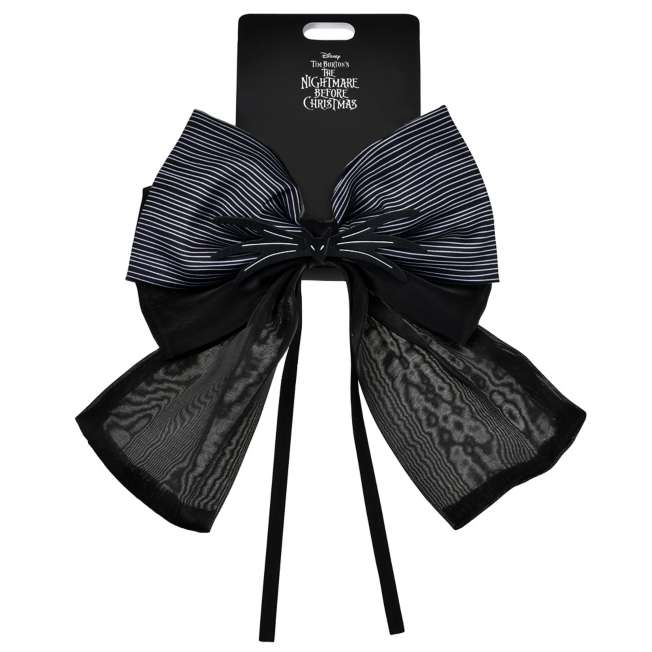 JDS - 2026 Tim Burton's Nightmare Before Christmas Collection x Jack Skellington Big Ribbon Pattern Hair Scrunchie (Release Date: Sep 7, 2026)