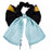 JDS - 2026 Tim Burton's Nightmare Before Christmas Collection x Sally Big Ribbon Pattern Hair Scrunchie (Release Date: Sep 7, 2026)