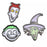 JDS - 2026 Tim Burton's Nightmare Before Christmas Collection x Rock, Shock, Barrel Face Ear Cuff Set of 3 (Release Date: Sep 7, 2026)
