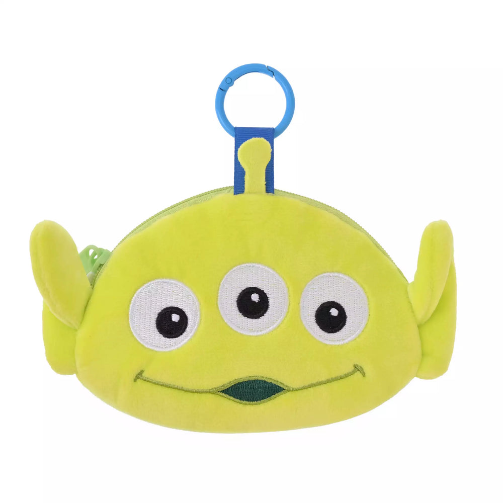 JDS - Little Green Men/Alien Face Loop with Carabiner Pouch