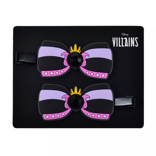 JDS - 2026 Disney Villains x Ursula Hair Clip Set with Stones and Ribbon (Release Date: Sep 15, 2026)