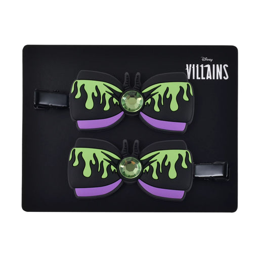 JDS - 2026 Disney Villains x Maleficent Hair Clip Set with Stones and Ribbon (Release Date: Sep 15, 2026)