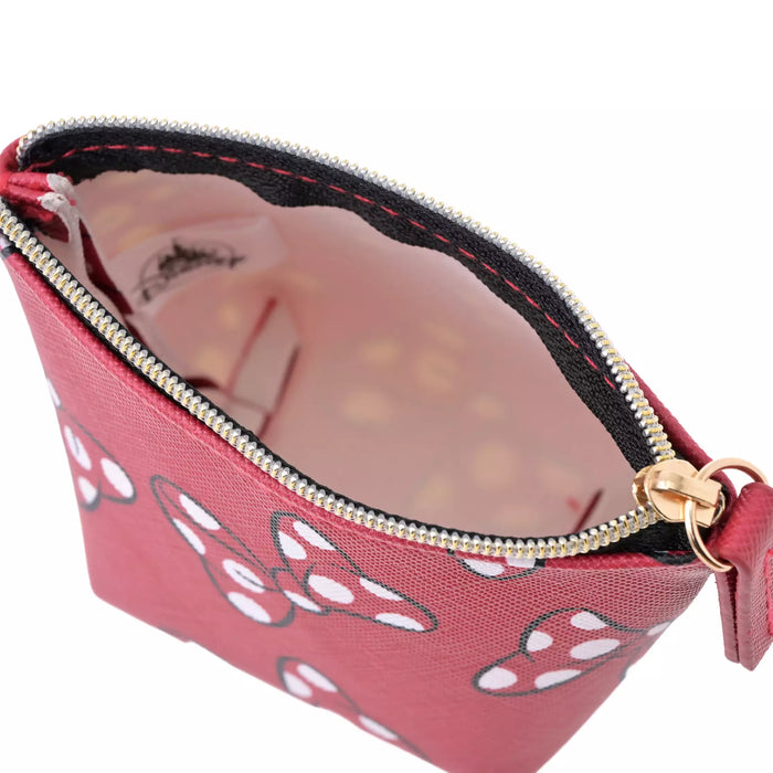 JDS - 2026 Minnie Mouse Ribbon Pattern Pouch (S)