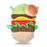 JDS - 2026 American Diner TSUM TSUM x Little Green Men/Alien Hamburger Mini (S) Tsum Tsum Plush Toy (Release Date: Jun 26, 2026)