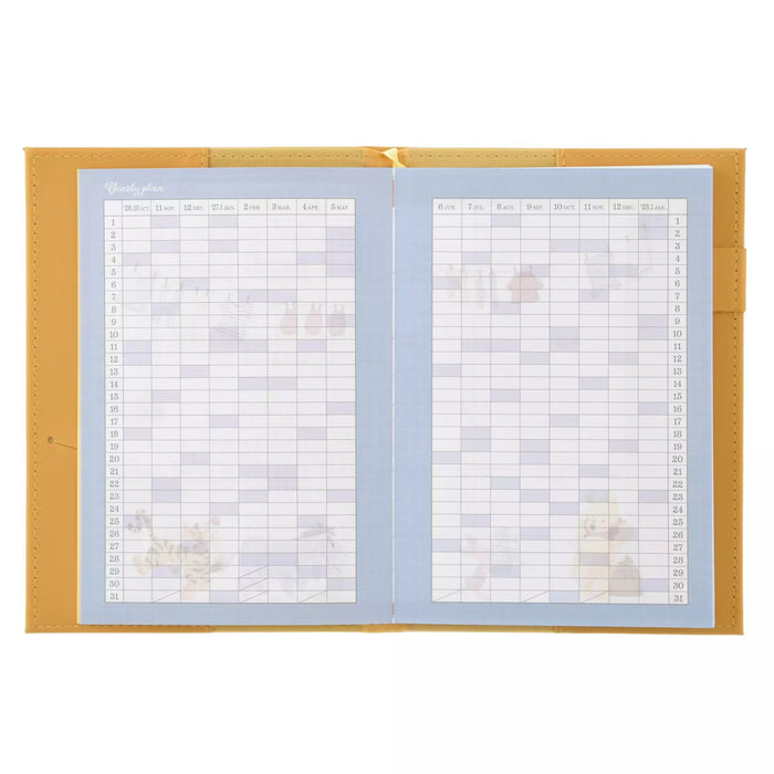 JDS - 2027 Calendar & Organizer x Winnie the Pooh & Friends Embossed Size B6 Schedule Book (Release Date: Aug 4, 2026)