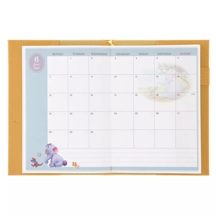 JDS - 2027 Calendar & Organizer x Winnie the Pooh & Friends Embossed Size B6 Schedule Book (Release Date: Aug 4, 2026)