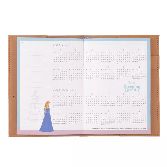 JDS - 2027 Calendar & Organizer x Sleeping Beauty Storybook Design Embossed Size B6 Planner/Schedule Book (Release Date: Aug 4, 2026)