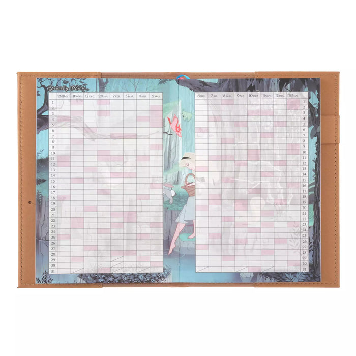 JDS - 2027 Calendar & Organizer x Sleeping Beauty Storybook Design Embossed Size B6 Planner/Schedule Book (Release Date: Aug 4, 2026)