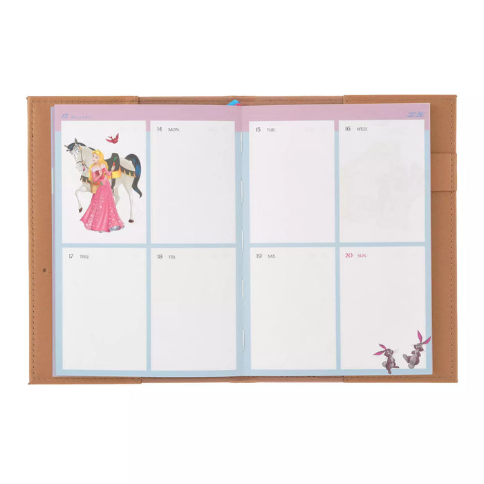 JDS - 2027 Calendar & Organizer x Sleeping Beauty Storybook Design Embossed Size B6 Planner/Schedule Book (Release Date: Aug 4, 2026)