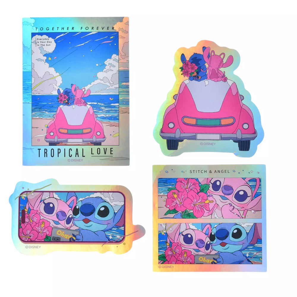 JDS - 2026 Stitch and Angel's Summer Vacation Artwork Collection x Stitch & Angel Hologram Sticker (Release Date: Jul 13, 2026)
